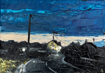 Driving through Bromley at dusk