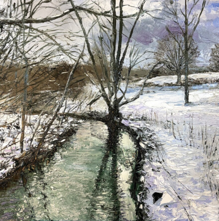 Winter snow at the Roman River