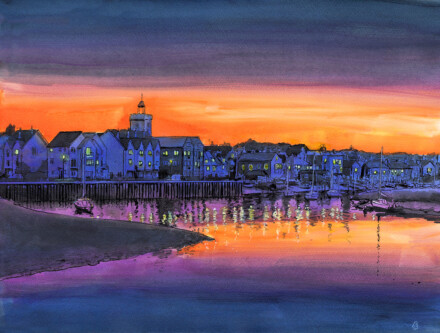 Wivenhoe wakes up – dawn light.